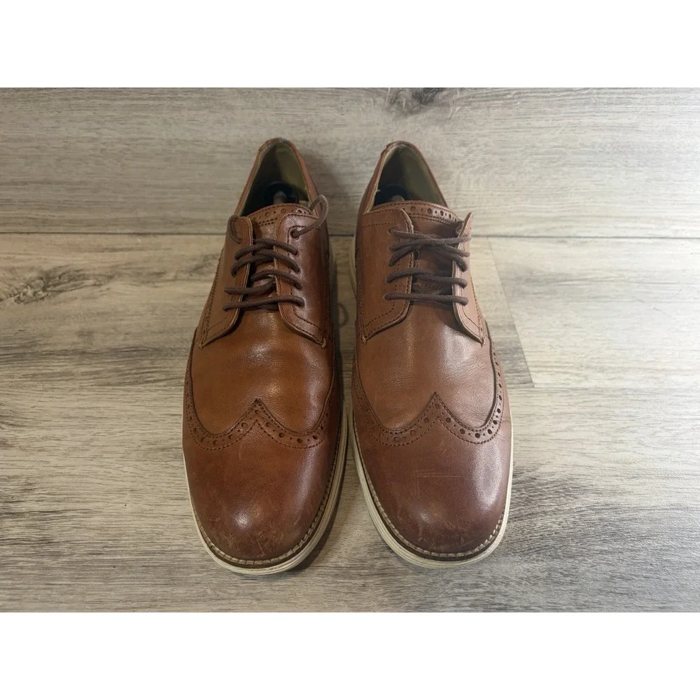 Cole Haan Originalgrand Wingtip Oxford Dress Shoes Men's Size 12 Brown C26471